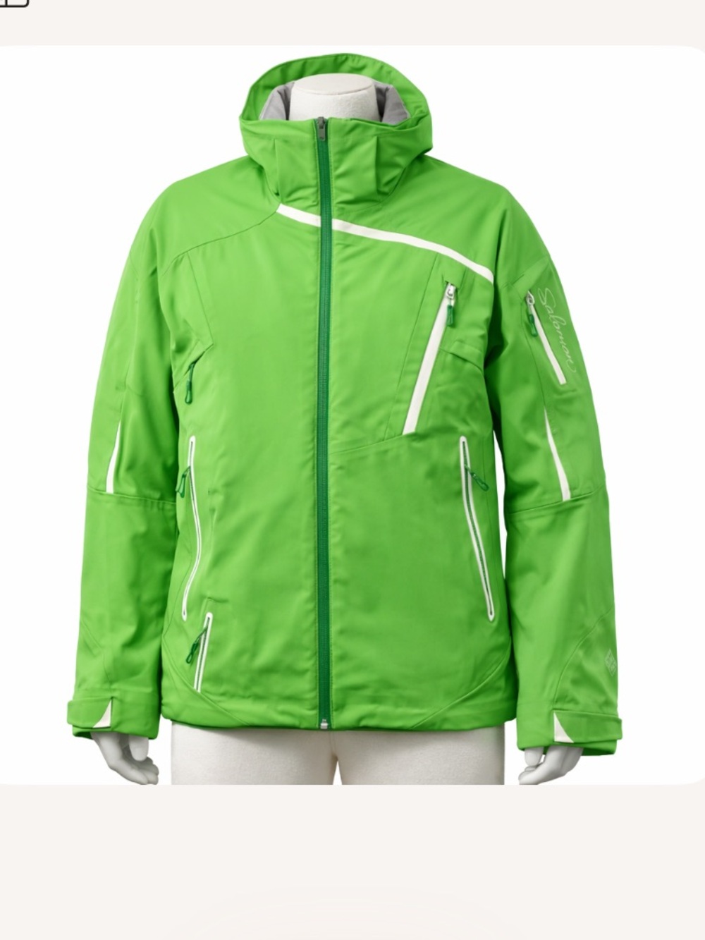 Vintage Salomon Brilliant Gorpcore Snowboard‎ Ski Jacket Medium Bright Green